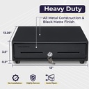 Cajón de caja registradora de 13" para sistema de punto de venta (POS)